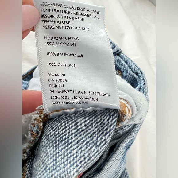 Distressed High Rise Straight Leg BDG Jeans size 24 - Picture 8 of 8